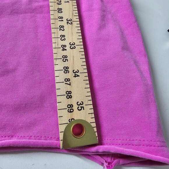 Free People Hot Shot Romper Pink With Pockets Cotton Stretch Blend Women L - Picture 9 of 12